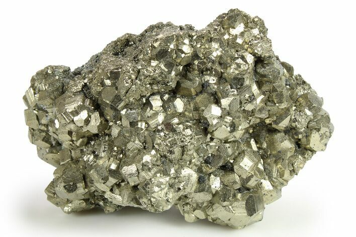 Gleaming Pyrite Crystal Cluster - Peru #271587